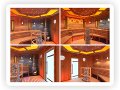 3D проект эксклюзивной сауны с двумя печками (3D-sauna.ru)