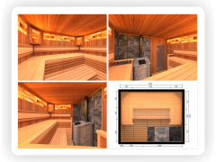 3d проект бани с талькохлоритом и гималайской соли (3D-sauna.ru)