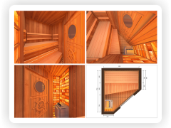 3D дизайн современной сауны (3D-sauna.ru)