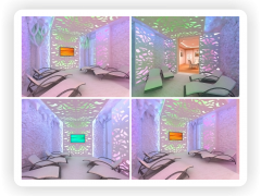 Интерьер соляной комнаты (3D проект - 3D-sauna.ru)