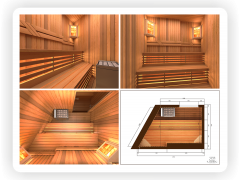 3D проект сауны из канадского кедра (3D-sauna.ru)