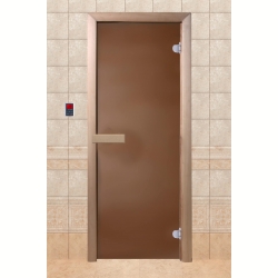 Дверь для саун JUST A DOOR бронза матовая 190х70