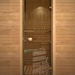 Дверь для сауны Акма «Кноб» Банька мат. 690*1890мм