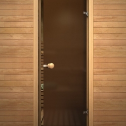 Дверь для сауны Акма «Кноб» Бронза мат. 690*1890мм