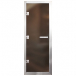 Дверь для хамам Арта Престиж Бронза Матовая 210х70