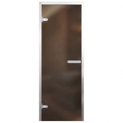 Дверь для хамам Арта Стандарт Бронза матовая 190х70