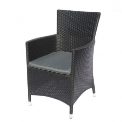 Плетеное кресло из искусственного ротанга Y189D Black