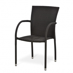 Плетеный стул из искусственного ротанга Y282A-W52 Brown