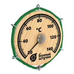 Термометр для бани и сауны Банные штучки "Штурвал" 14х14х2 см