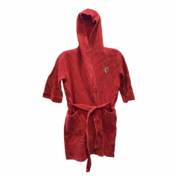 Халат мужской для бани BANEUM из плотного вареного хлопка, Красный, размер L