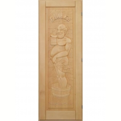 Деревянная дверь для бани DoorWood Дед Кавказская Липа 1900х700