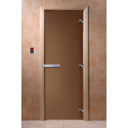 Дверь для саун DoorWood Бронза матовое 200х60