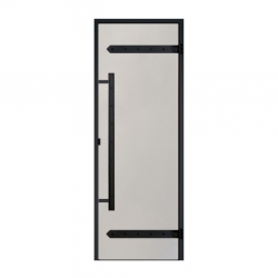 Стеклянная дверь для хамама Harvia Legend ALU 8x19 алюминиевая, сатин