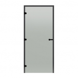 Дверь для сауны HARVIA STG 8х21 Black Line коробка сосна, стекло сатин