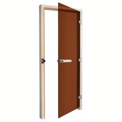 Дверь для парной Sawo 730-3SGA-R, бронза, правая без порога, осина