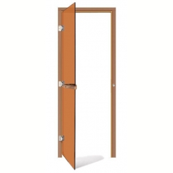 Дверь для сауны Sawo 730-3SGD-L, бронза, левая, без порога, кедр