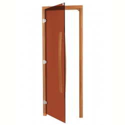 Двери для сауны с "бронзовым" стеклом SAWO 741-3SGD-L (кедр)