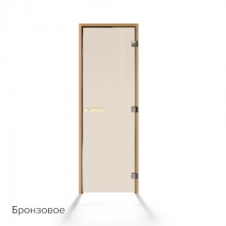 Дверь для сауны Tylo Harmony из осины с бронзовым стеклом
