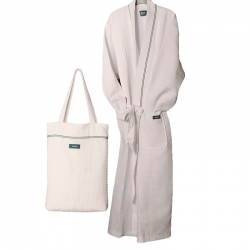 Халат для бани и сауны Tylo в сумке, белый, размер M/L