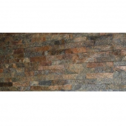 Панель из натурального камня, Кварцит Микс 600х150 мм
