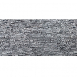 Панель из натурального камня, Мрамор Черный дуб 600х150 мм