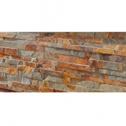 Панель из натурального камня, Сланец Микс 600х150 мм