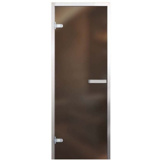 Дверь для хамам Арта Стандарт Бронза матовая 200х70. Фото №1