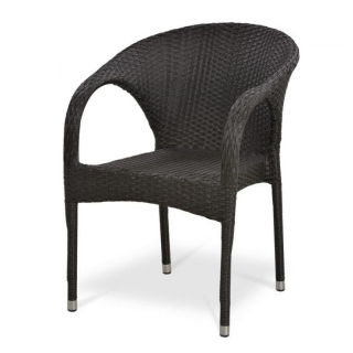 Плетеное кресло из искусственного ротанга Y290B-W52 Brown. Фото №1