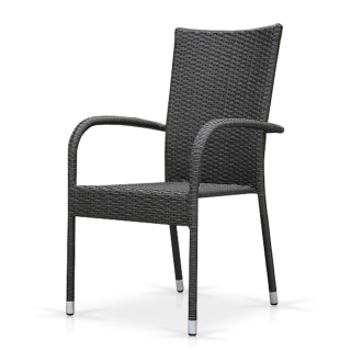 Плетеный стул из искусственного ротанга AFM-407G grey. Фото №1