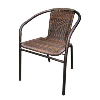 Плетеный стул из искусственного ротанга Асоль TLH-037BR2 Brown. Фото №1