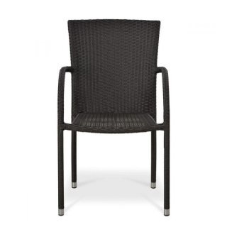 Плетеный стул из искусственного ротанга Y282A-W52 Brown. Фото №2