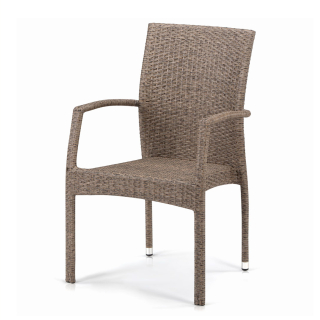 Плетеный стул из искусственного ротанга Y379B-W56 Light brown. Фото №1