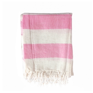 Пештемаль Лен Розовая полотенце для турецкой бани. Фото №1