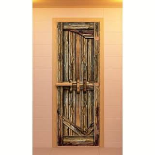 Дверь для сауны ALDO с фотопечатью 790х1890мм, Серия 
