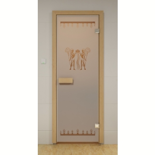 Дверь стеклянная Aldo, 70 х 190 см.(Рисунок: Фараон). Фото №1