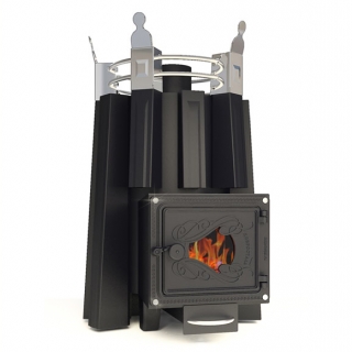 Банная печь Добросталь Императрица Фредерика Стронг со стеклом, с конвективными пластинами. Фото №1