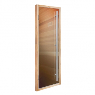 Дверь для сауны, со скрытыми петлями, DoorWood Flash Royal, прозрачное, 2000*800. Фото №1