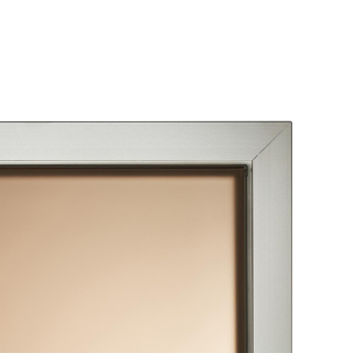 Дверь стеклянная для сауны Grandis GS 8x19 Бронза матовая, серебристый профиль. Фото №4