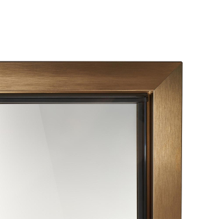 Дверь стеклянная для сауны Grandis GS 8x21 Графит, бронзовый профиль. Фото №2