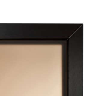 Дверь стеклянная для сауны Grandis GS 8x20 Бронза матовая, чёрный профиль. Фото №4