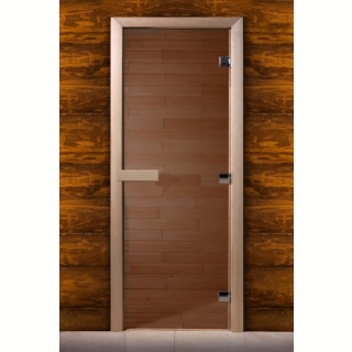Дверь для сауны Maestro woods бронза 900х2000 левая. Фото №1