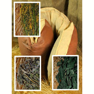 Матрас для бани из лугового сена с травами 