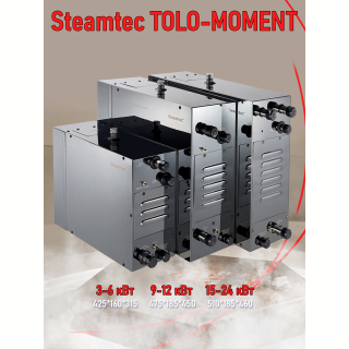 Парогенератор для сауны и хамама Steamtec TOLO MOMENT-150, 15 кВт, Black. Фото №2