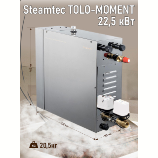 Парогенератор для сауны и хамама Steamtec TOLO MOMENT-225, 22.5 кВт, Black. Фото №3