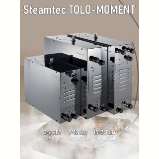 Парогенератор для сауны и хамама Steamtec TOLO MOMENT-225, 22.5 кВт, Black. Фото №2