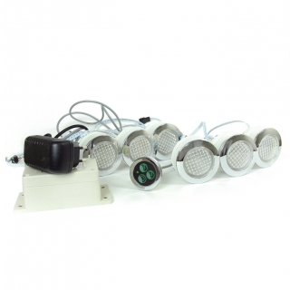 Комплект LED освещения для сауны и хамам TOLO colored light (12 ламп, кнопка управления, трансформатор). Фото №1