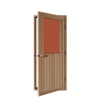 Дверь SAWO 735-4SGD-R 700 x 2040 (бронза, правая, кедр). Фото №1