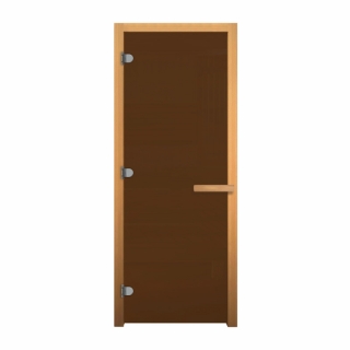 Дверь для бани и сауны Везувий Бронза матовая 70х170см. Фото №1