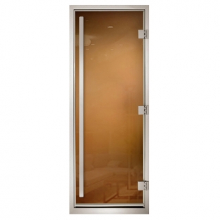 Дверь для паровых Maestro Woods Арабика Престиж бронза 800х2100 левая. Фото №1