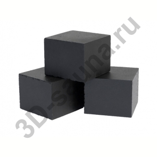 Набор кубических камней для печи Mythos S35 (20 шт) Черный. Фото №1